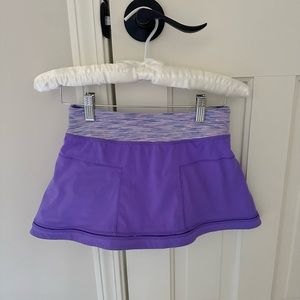 Ivivva by Lululemon Purple Tennis Skirt, Size 8